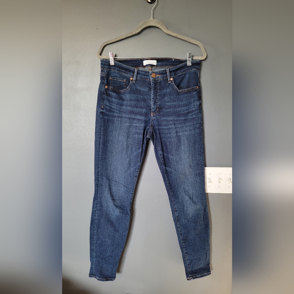 Loft Curvy Skinny Crop Jeans